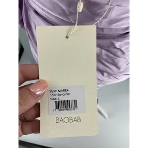 BAOBAB Womens Dress Marea One Shoulder Wrap Lavender Size Large thumbnail 6