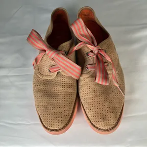Johnston & Murphy Bree Tan Perforated Suede Lace Up Shoes Peach Womens 7.5‎ thumbnail 3