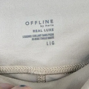 NEW Offline By Aerie Sandalwood Real Luxe Faux Leather Hi-Rise Leggings Large thumbnail 7
