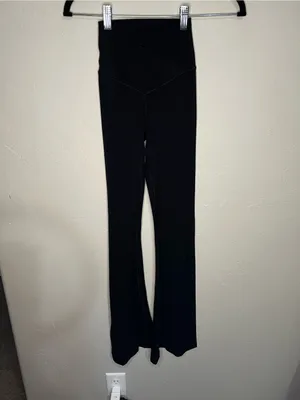 Offline by Aerie Real Me Crossover Flare‎ Black Yoga Leggings thumbnail 2
