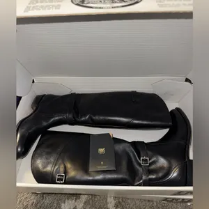 Frye Dorado riding boots made of black leather thumbnail 8
