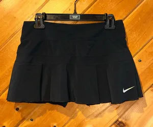 Nike athletic black pleated tennis mini skort thumbnail 1