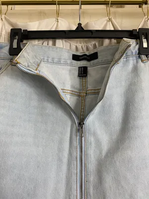 Zip-Up Denim Skirt thumbnail 4