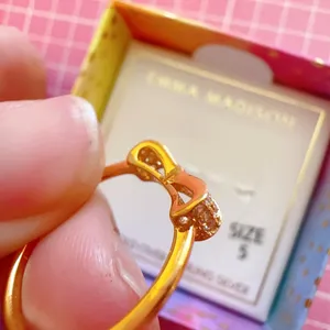 Emma Madison size 5 ring 18kt gold over sterling silver thumbnail 7