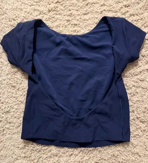 Aerie Ribbed Backless Crop Top thumbnail 1