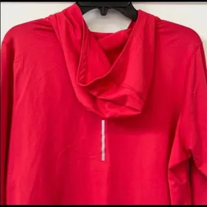 NIKE Dri Fit Pull Over XL Pink Hooded Lightweight Running thumbnail 10