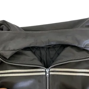 Lounge Lizard Jacket Medium Black Gray Moto Biker‎ Streetwear Edgy thumbnail 6