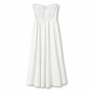 Lulus Lux Bridal NWOT Eternal Gratitude White Floral Embroidered Wedding Dress thumbnail 9