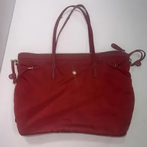 JPK Paris 75 Designer‎ Minimalist Canvas Carry Travel Red Crimson Tote Bag Purse thumbnail 6