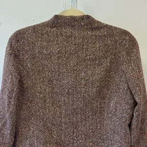 Vintage Philippe Adec Paris Wool Tweed Blazer Jacket Brown Burgundy Size 12 thumbnail 7