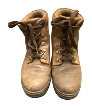 Timberland 12343 Brown Leather Hiking Work Boots Women's Size 9 Waterproof GORP thumbnail 1