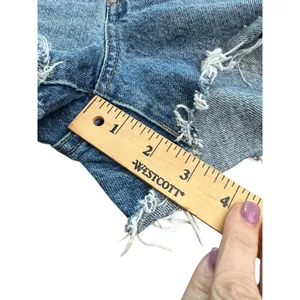 Aritzia Denim Forum Jean Shorts 26 Blue Cut Offs‎ Ex Boyfriend Midi Button #R8-3 thumbnail 8