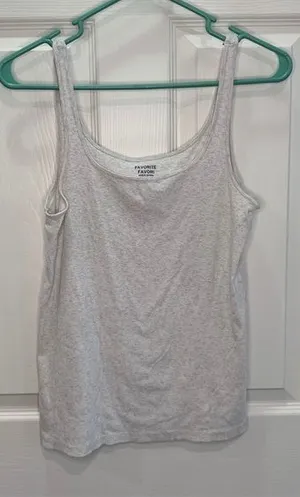5/$15 Gap tank top‎ size medium white / gray thumbnail 1