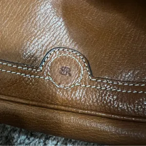 Banana Republic BR Vintage Tan‎ Leather Buckle Detail Mini Purse thumbnail 6