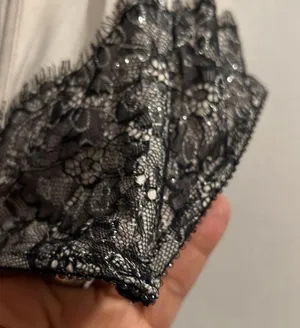 Sexy - 36B Victoria’s Secret Nude and Black Lace Corset Top thumbnail 5