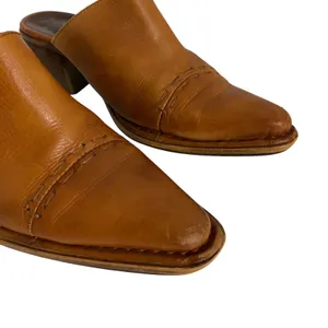 PIKOLINOS Slip On Slide Sandals Clogs Women's Size 37 Leather Cognac‎ thumbnail 3