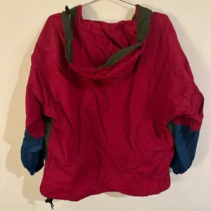 Vintage 1980s LL Bean Quarter Zip Anorak Ladies Windbreaker Jacket thumbnail 2