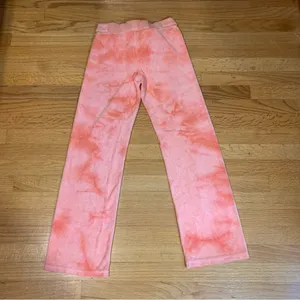 Juicy Couture Gela Pam Velour Citrus Cooler Terry Fashion Pants Coral Women's 12 thumbnail 7