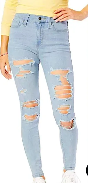 Signature Levi High Rise Jeggings 7 28W Light Wash thumbnail 1