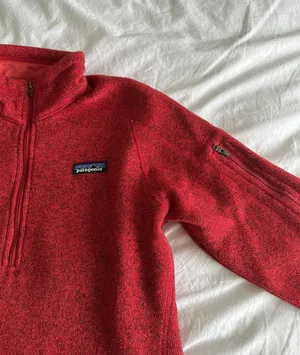 Patagonia Red Better Sweater 1/4 Zip Fleece thumbnail 2