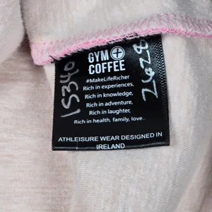 Gym + Coffee Pink Fleck Heathered Full Zip Hoodie‎ Jacket Athleisure Women Small thumbnail 7