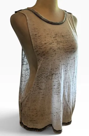 Forever 21 Gray Marbled Muscle Tee Soft Lightweight thumbnail 1