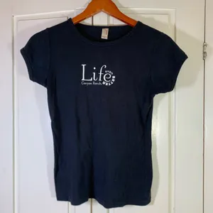 Canyon Ranch Life Even Better Graphic Tee Spa Black Cotton Anvil Womens Medium thumbnail 1