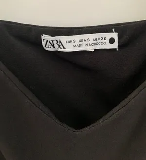 ZARA black cut out tank top thumbnail 3
