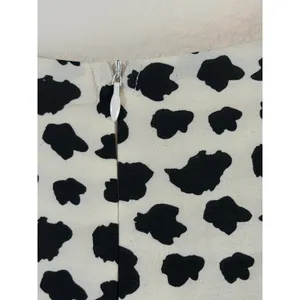 Giffniseti Maxi Dress Sz‎ 1XL Dalmatian Print High-Low Cutout Ruffle Boho thumbnail 8