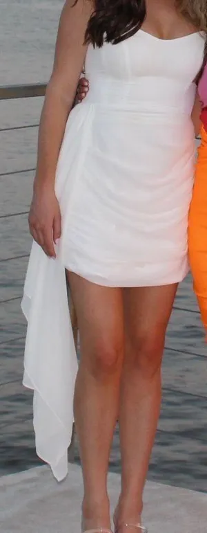 12th Tribe White Strapless Dress thumbnail 6