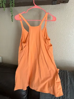 Coral One Piece Athletic Dress Orange Size L thumbnail 3