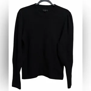 J. Crew Black Wool Blend Knit Sweater thumbnail 3