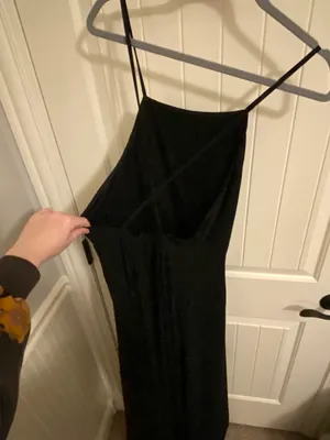 Lulus formal maxi black dress with cross back thumbnail 3