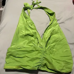 Peppermayo Betty Halter‎ top in lime green size 4 thumbnail 3