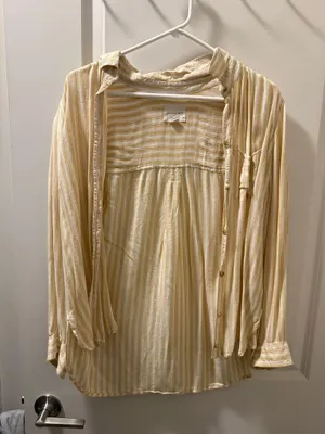 Striped American Eagle Button Down Shirt  thumbnail 1