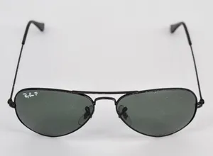 Ray-Ban Aviator Large Metal Total Black Polarized Sunglasses RB3025 002/58 thumbnail 1