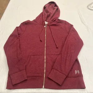 VS PINK BLING shimmer sequins angel wings zip up hooded sweater XS women thumbnail 10