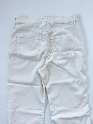 Veronica Beard Taylor High Waist Crop Wide Leg Corduroy Pants size 32 thumbnail 8