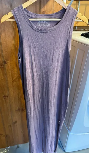 Light purple Eddie Bauer cotton dress thumbnail 1