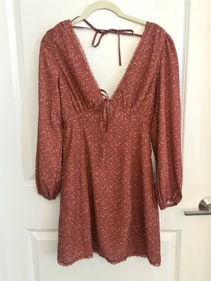 Storia Long Sleeve Mini Dress NWT Small thumbnail 2
