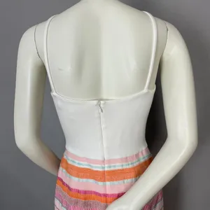 Anthropologie Hutch Dress Kayln‎ Halter Tank Colorful White Sz 4 Faux Wrap Skirt thumbnail 8