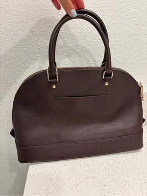 Coach F 57524 Crossgain Leather Satchel Blush Handbag Brown Leather EUC thumbnail 5