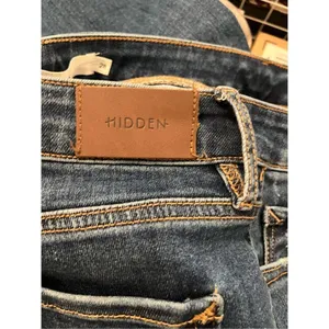 ‎Hidden Distressed Raw Hem Skinny Jeans thumbnail 6