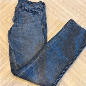 7 For All Mankind Kate Straight Leg Jeans Size 28 Embroidered Pockets thumbnail 1