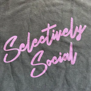 Lulusimon Studio Selectively Social Corded Oversized Boyfriend Sweatshirt L thumbnail 4