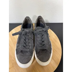 Paul Green Toby Low Top Sneakers Women's 5 Charcoal Grey Suede Metallic‎ Shoes thumbnail 10