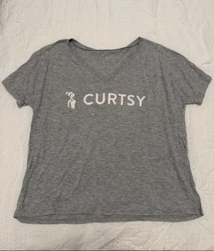 Curtsy Gray Logo Tee thumbnail 1