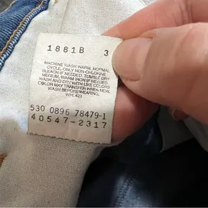 Levi's Vintage 90’s Action Orange Tab High‎ Rise Crop Straight Denim Jeans thumbnail 12