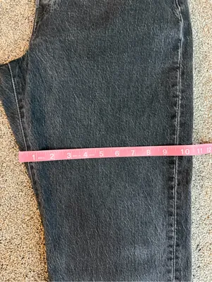 Levi’s 501 Curve Black Straight Leg Button Fly Jeans W29 L32 Faded Wash thumbnail 10