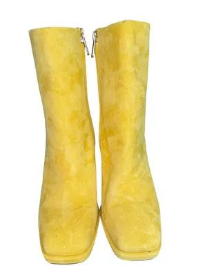 Jaye Platform Suede Boots Size 7.5 Sunny Yellow Color. thumbnail 8